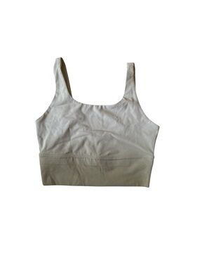 Nike Light Beige Scoop-Neck Sports Bra